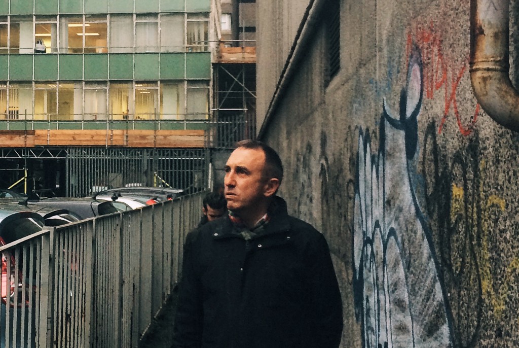 Tony Duffin behind the department of Health, Dublin, on our photo essay tour