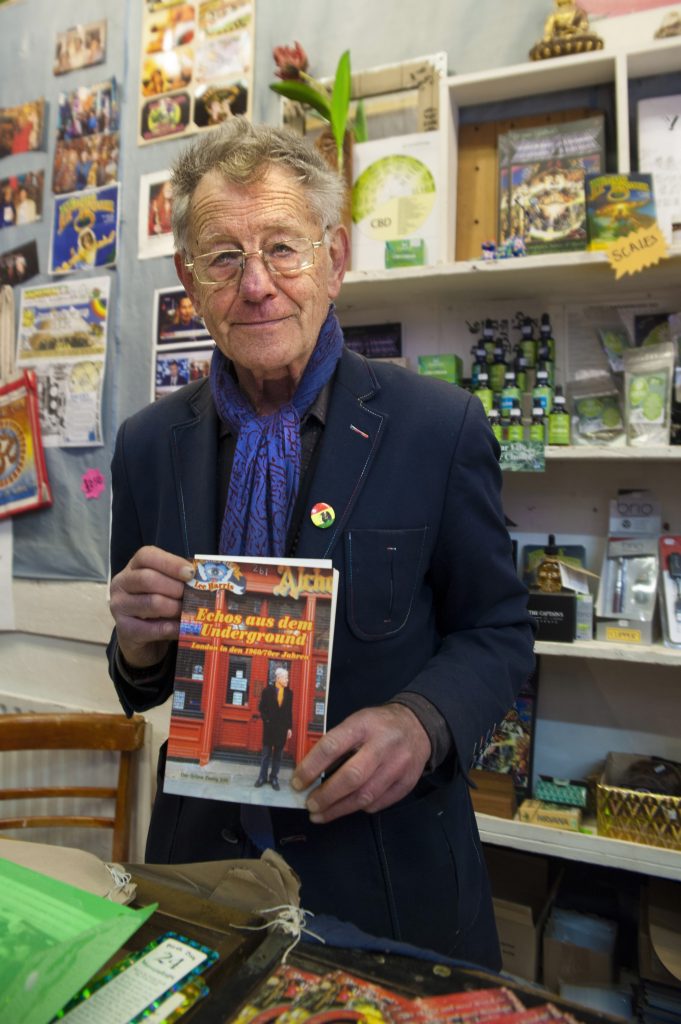 Lee with his book 'Echoes Of The Underground'. (Photo by Matt Cameron-Wilton)