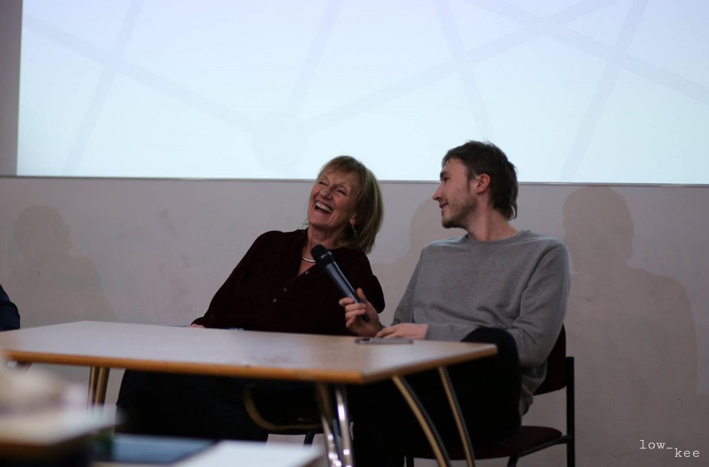 Amanda Feilding and Cosmo Feilding-Mellen in conversation. (Photo by Low Kee Photography)