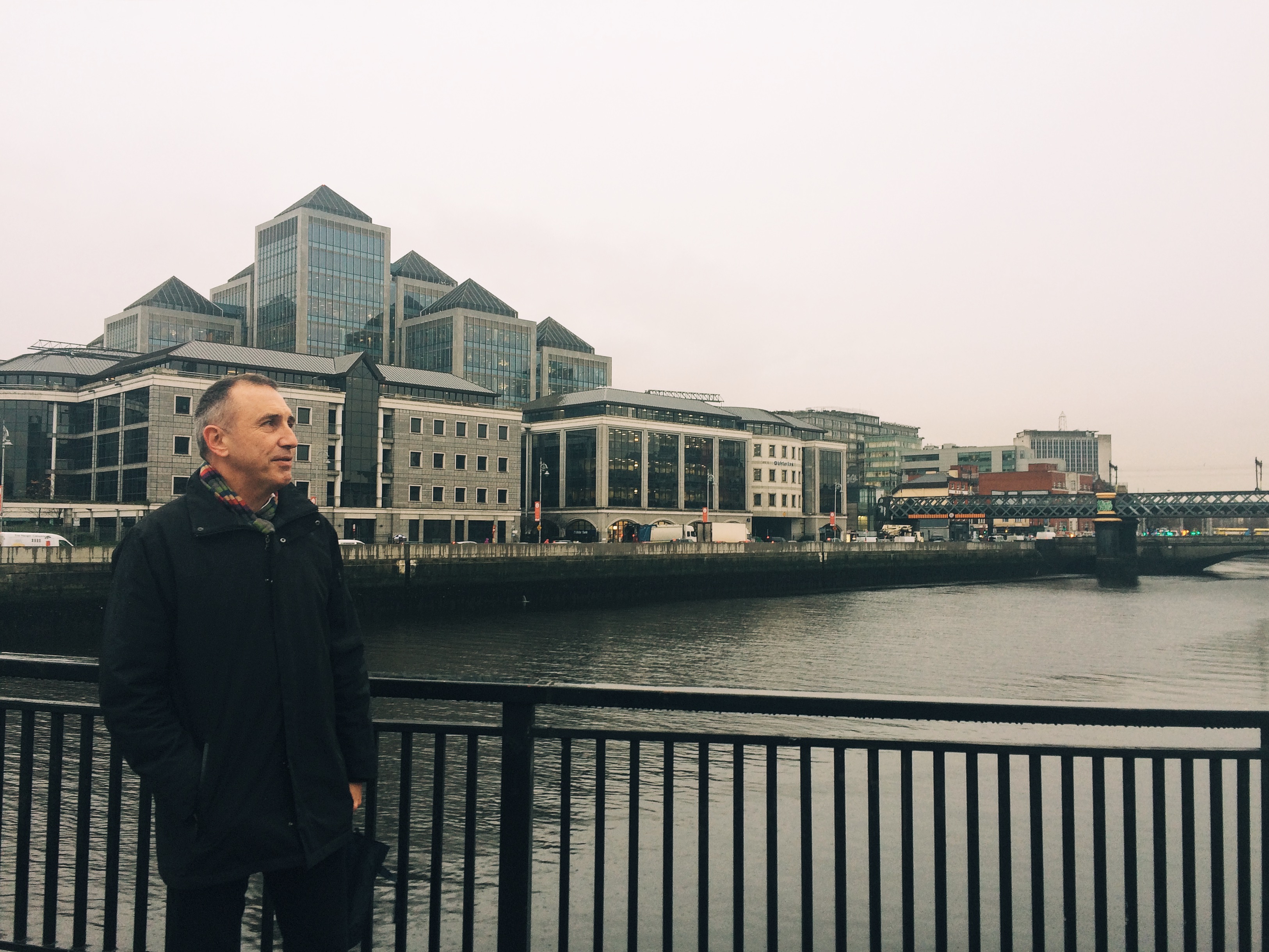 Tony Duffin in Dublin City Centre during VolteFace's tour.