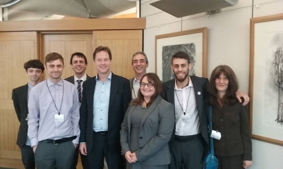 United Patients Alliance reception with Nick Clegg MP. November 2015 (Source: Facebook - Jacob Barrow)