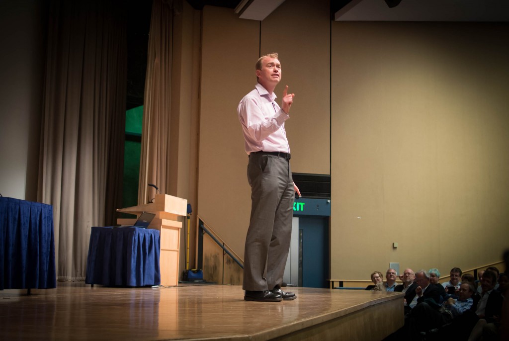 Tim Farron MP - not trying to be the 'cool dad' of UK politics (Source: Flickr - Peter Sigrist)