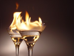 Flaming Cocktails (Source: Wikipedia)