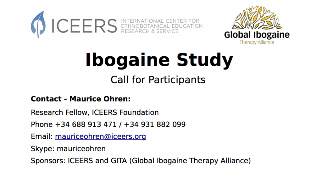 ICEERS ibogaine interview study attachment