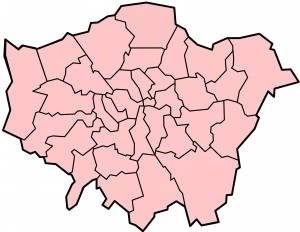 London Boroughs (Source: Wikimedia Commons)