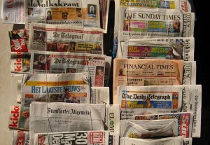 newspapers (Source: Wikimedia Commons)
