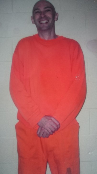 Attwood in prison clothing.
