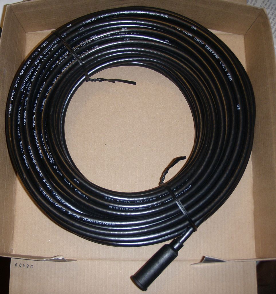 Coaxial cable cord. (Source: Wikimedia Commons)