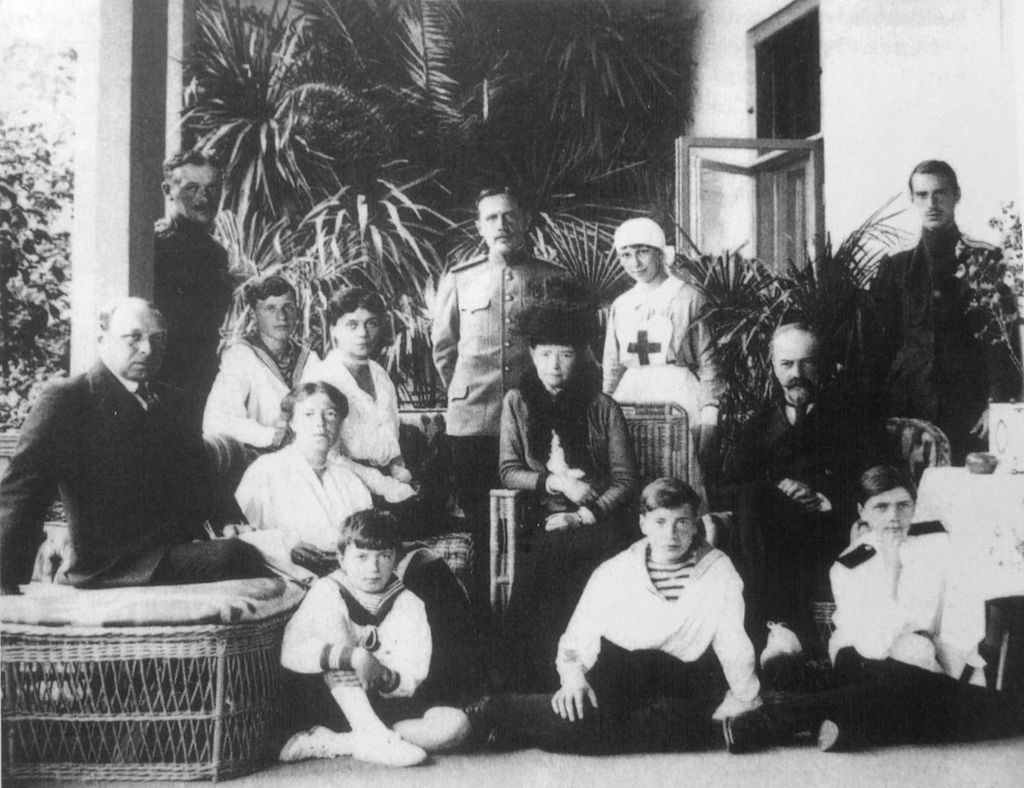 The Romanovs (2nd Dynasty to rule over Russia) under house arrest. 1917. (Source: Wikimedia Commons)