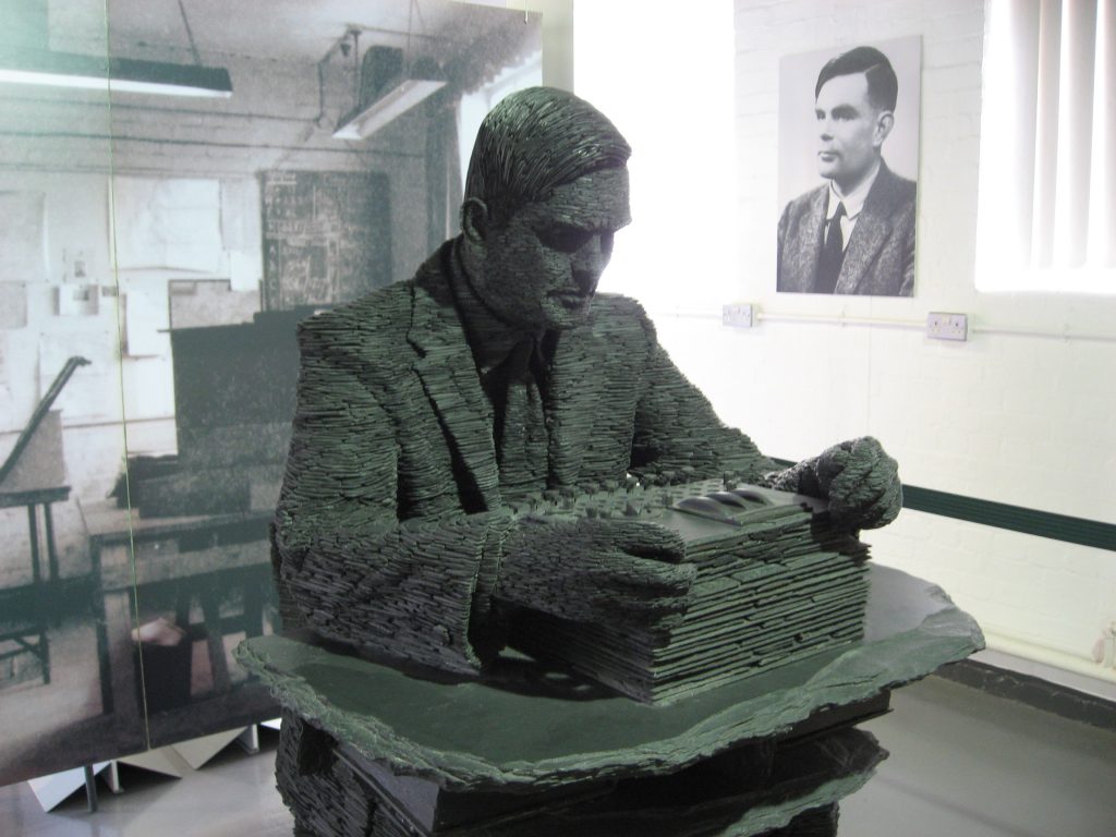 Statue of Alan Turing. (Wikimedia Commons)