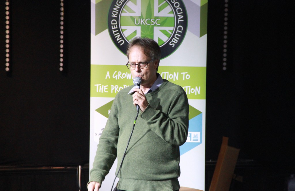 Marc Emery speaking at the 1st Annual General Meeting of the UK Cannabis Social Clubs.