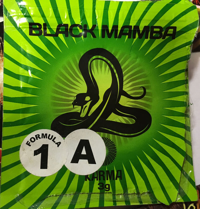 'Black Mamba' - a popular synthetic cannabinoid (Source: Wikimedia Commons)