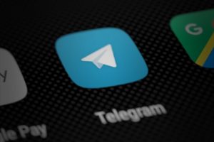 A picture of the Telegram app on a phone screen