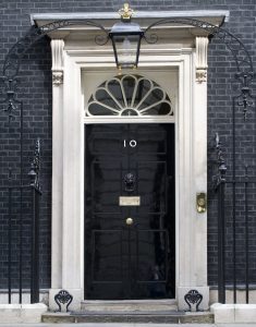 10 downing street door