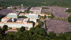 Aerial view of the Central Intelligence Agency headquarters. Ml Ultra Psychedelics